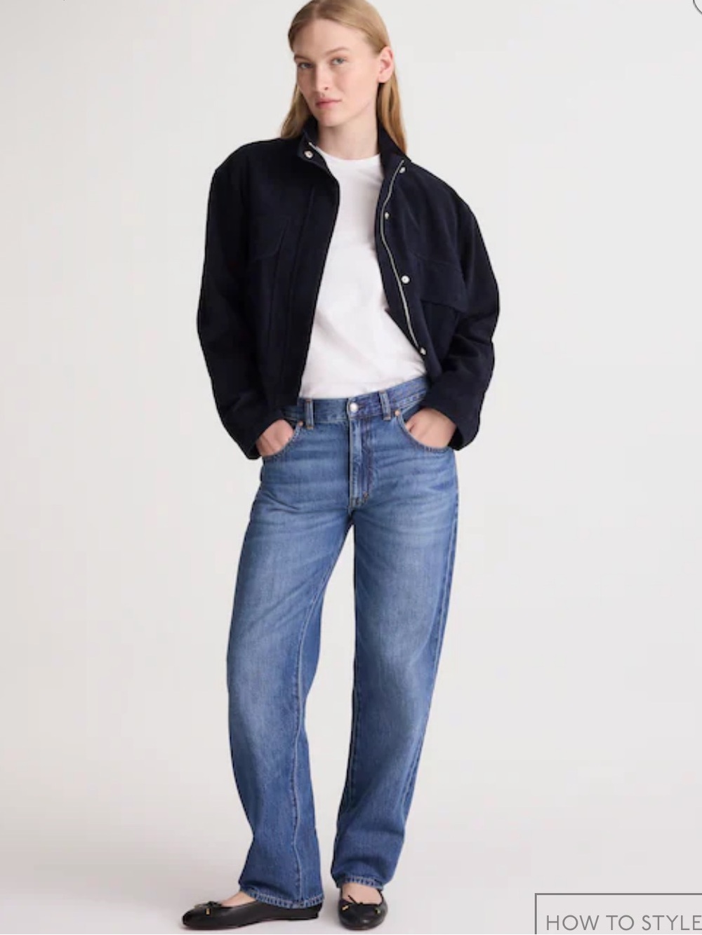 NWOT Madewell The Dean Easy Straight Jean in Airy Denim